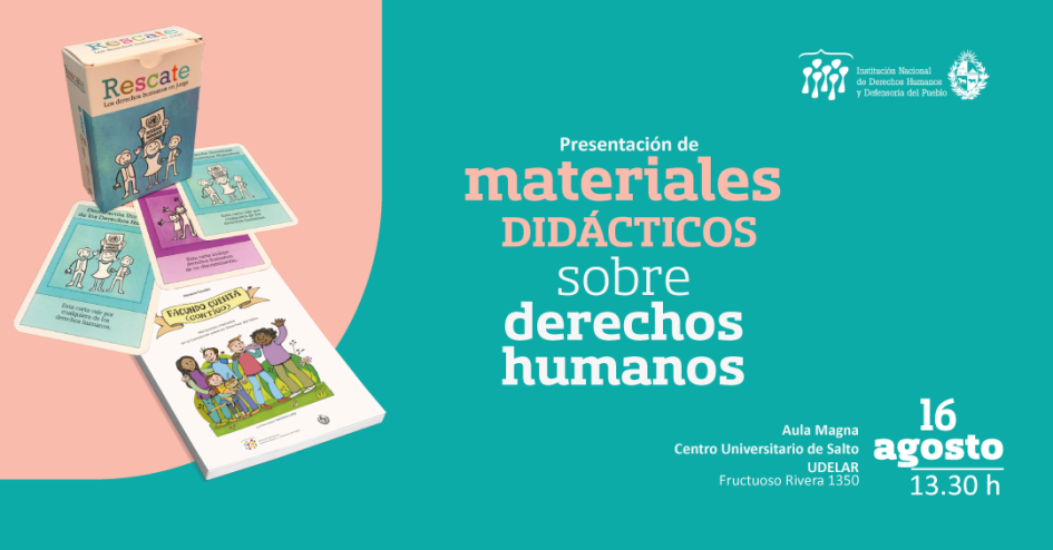 Invitación presentación de materiales didácticos de la INDDHH