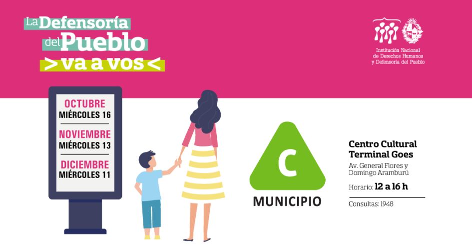 Flyer de La Defensoría del Pueblo va a vos