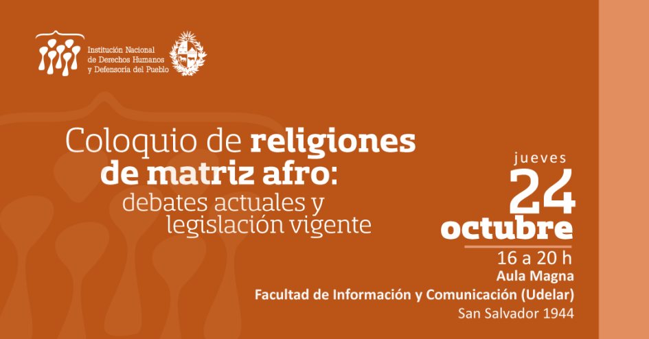 Invitación al coloquio de religiones de matriz afro