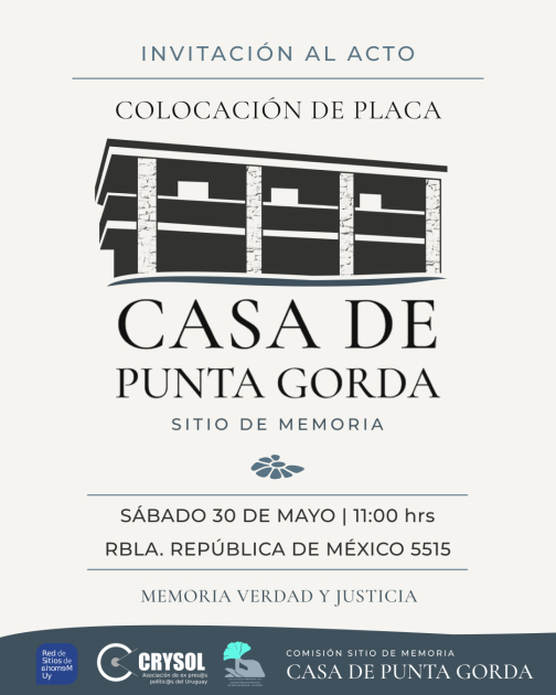 Invitación para la actividad de inauguración.