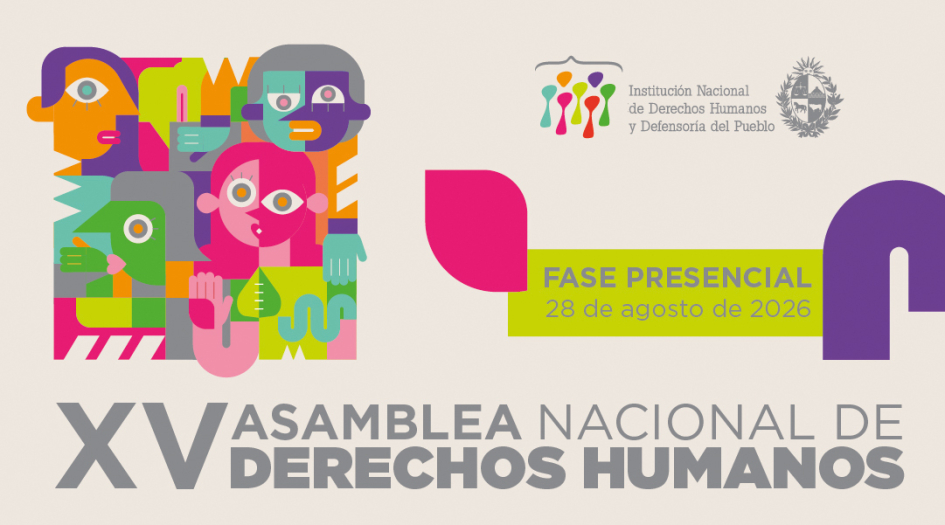 Flyer ilustrativo XV Asamblea Nacional de DDHH