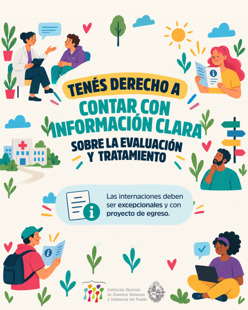 Tenés derecho a contar con información clara sobre la evaluación y el tratamiento