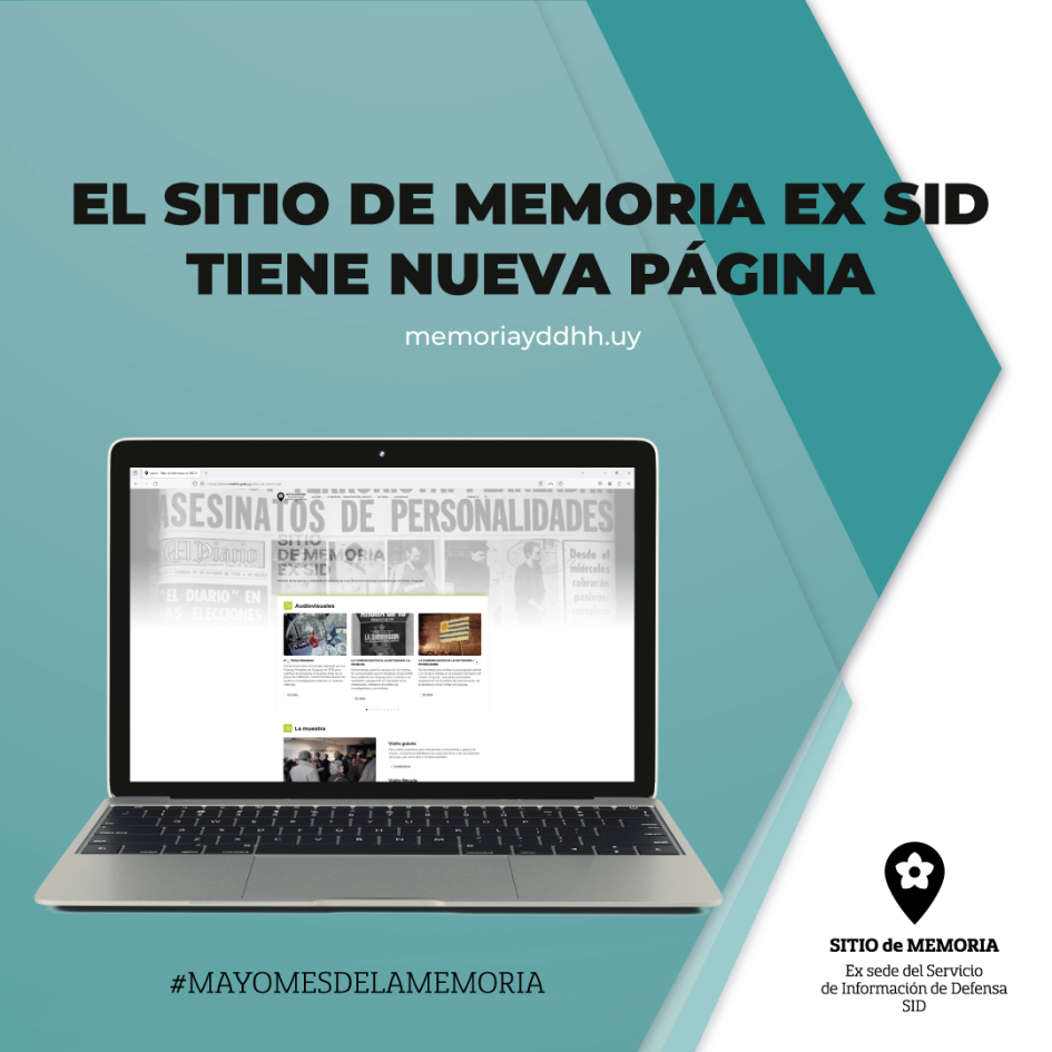 Flyer ilustrativo nueva página Sitio de Memoria Flyer ilustrativo Sitio de Memoria