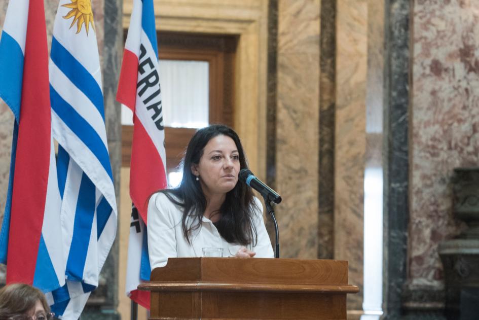 Representante de la Dirección de derechos humanos de ANEP, Tamara González Tamara González