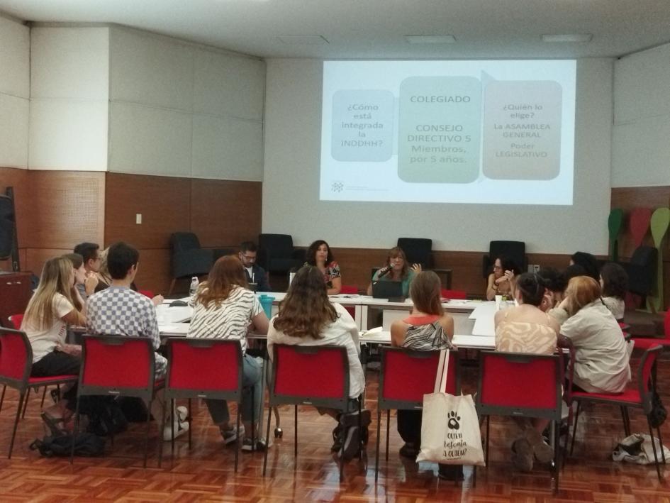 Actividad formativa Presentación INDDHH