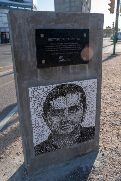 Plazoleta. Homenaje a Héctor Castagnetto. . Fotografías: Pablo Nogueria, 2022. Plazoleta. Homenaje a Héctor Castagnetto. . Fotografías: Pablo Nogueria, 2022.