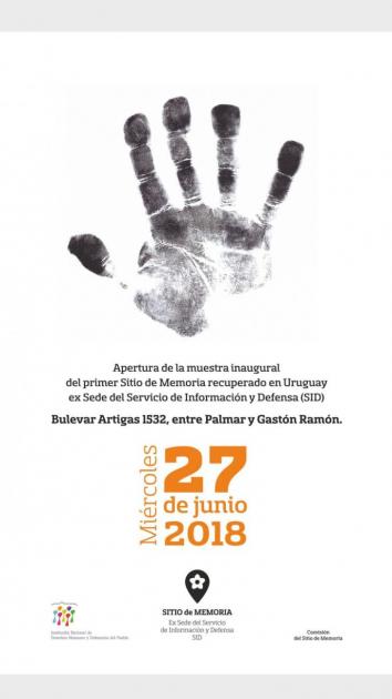 Afiche inauguración del Sitio Afiche inauguración del Sitio