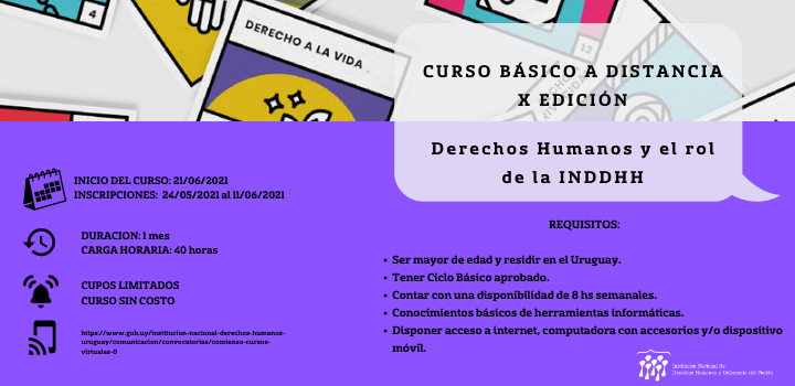Afiche X curso DDHH Afiche X curso DDHH