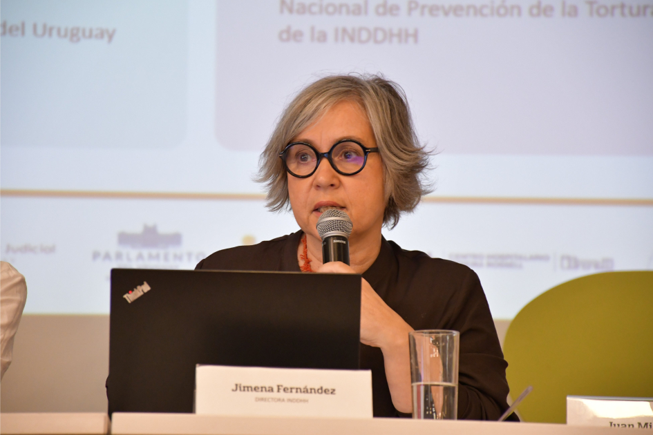 Presentación del informe en palabras de Jimena Fernández, directora de la INDDHH