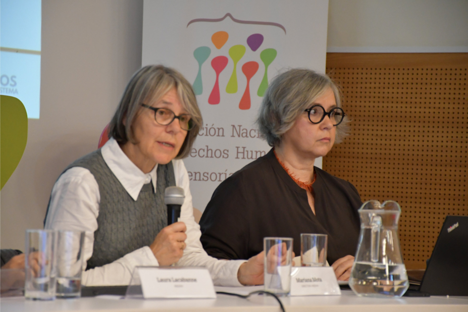 Presentación del informe en palabras de Mariana Mota, directora de la INDDHH