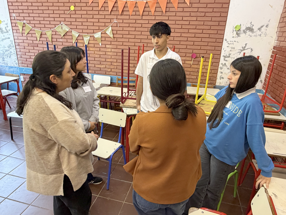 Intervenciones de los y las jovenes participantes durante las dinámicas