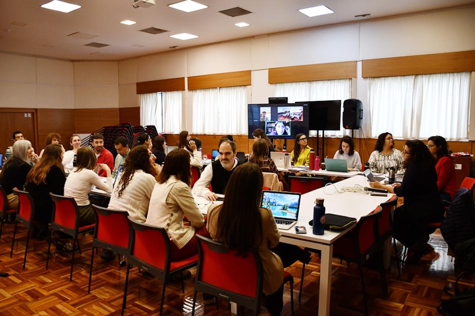 Funcionarios de la INDDHH participando del curso de materiales accesibles Funcionarios de la INDDHH participando del curso de materiales accesibles