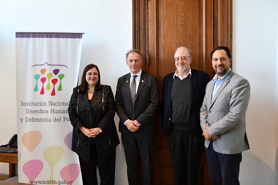 C. Rodríguez (INDDHH); R. Schindler (CCIU); M. Israel (INDDHH) y D. Sonnenschein (CJL) C. Rodríguez (INDDHH); R. Schindler (CCIU); M. Israel (INDDHH) y D. Sonnenschein (CJL)