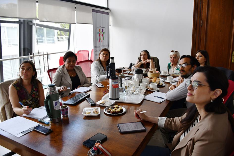 reunión grupo para la revisión de la figura de inimputabilidad penal por condiciones de salud men Integrantes del grupo de trabajo en reunión