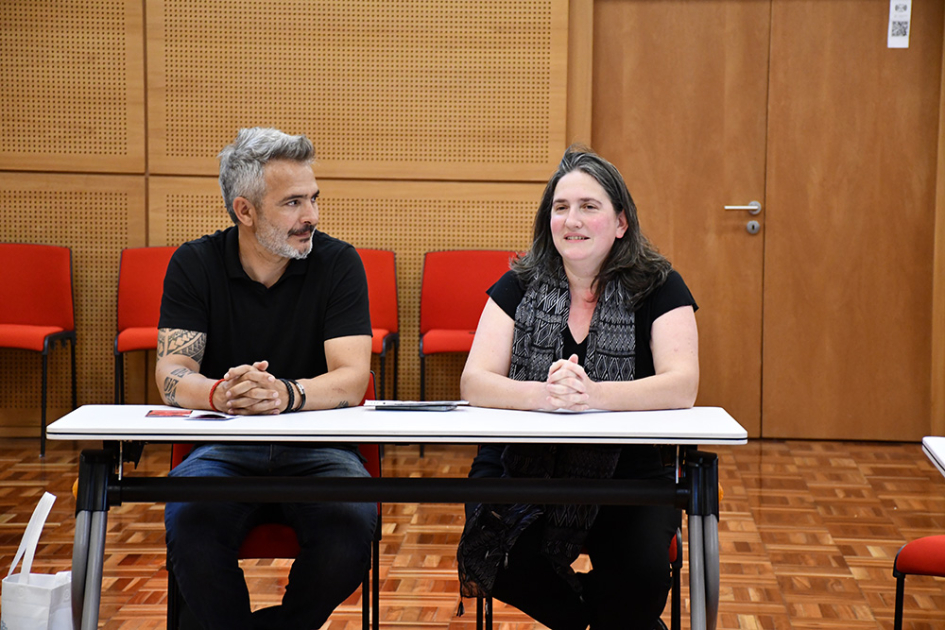 Matías Facundo Moreno y Macarena Gelman