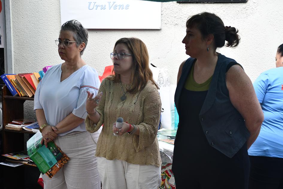 Dir. de INDDHH J. Fernández, L. Alcarraz (Descentralización) y L. Oholeguy (Unidad de Migración) Dir. de INDDHH J. Fernández, L. Alcarraz (Descentralización) y L. Oholeguy (Unidad de Migración)