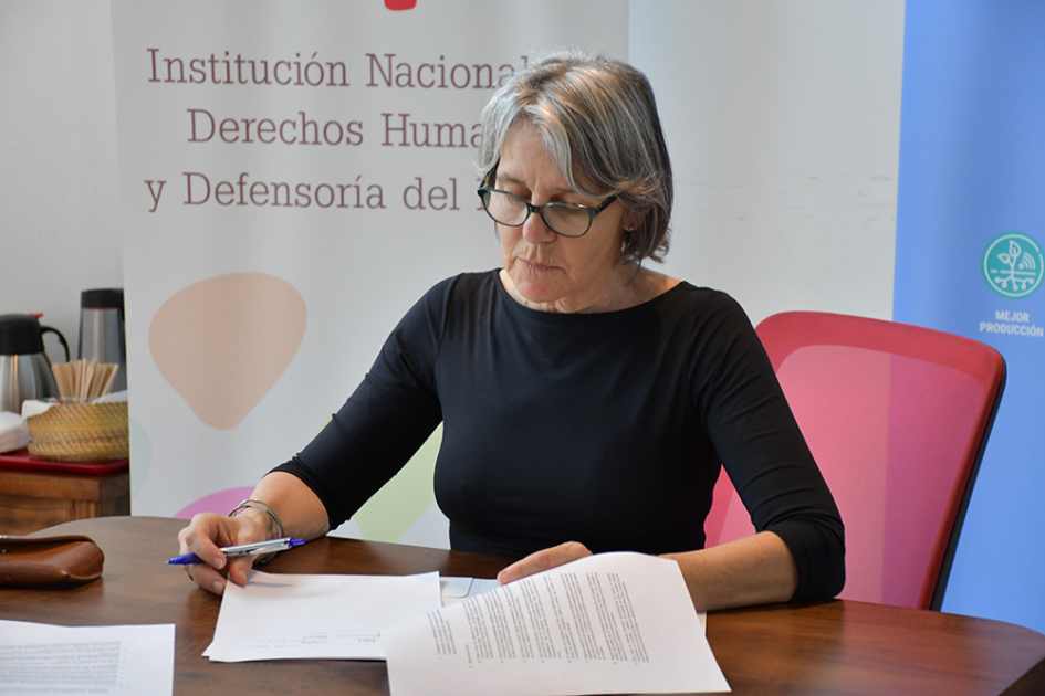 Presidenta de INDDHH, Mariana Mota