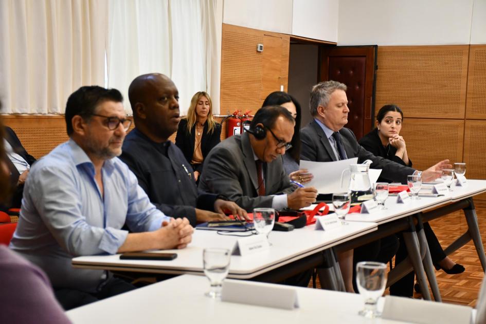 Heber Da Cunha junto con parte de la delegación de UNFPA