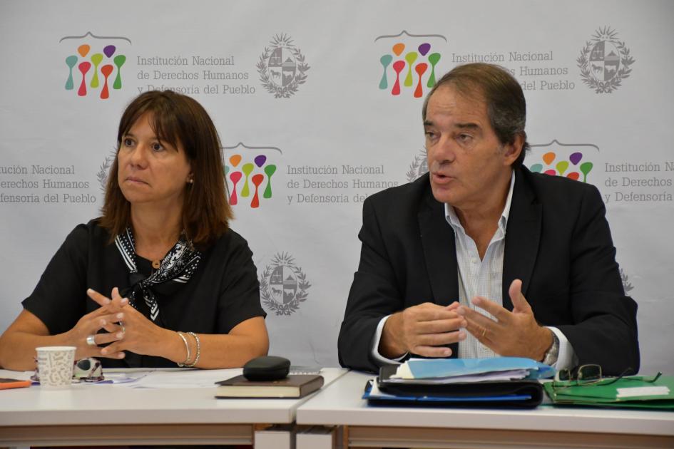 Lic. Ana Durán, responsable de la Unidad de Personas Mayores y Dr. Bernardo Legnani