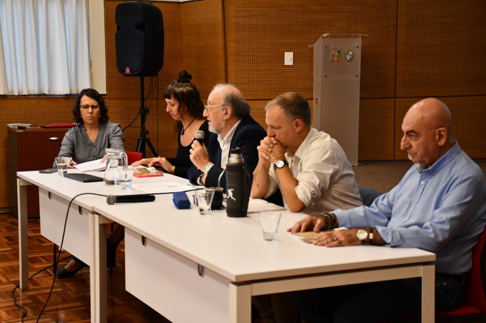 C. Tron, M. Tenembaum (INE), M. Israel (INDDHH), G. Quirici (MEC) y J. Meré (UNFPA)