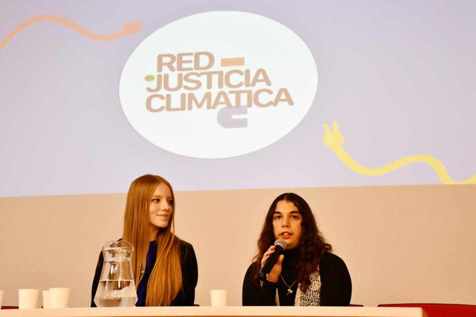 Jóvenes integrantes de la Red de Justicia Climática Jóvenes integrantes de la Red de Justicia Climática