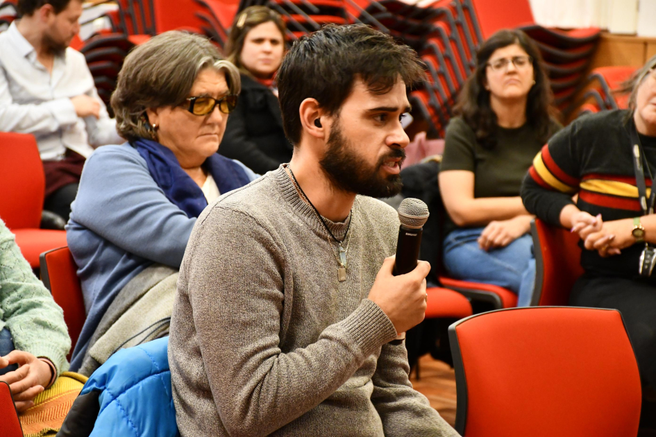 Vista de la participación del público