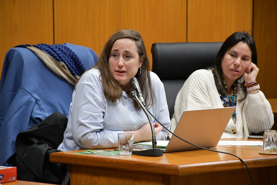 Luciana Oholeguy de la Unidad de Migración de la INDDHH