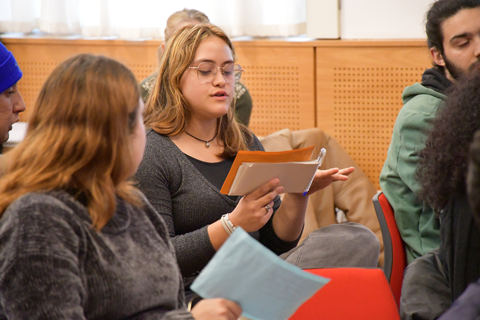 Participante de la formación de jóvenes líderes en derechos humanos y discapacidad