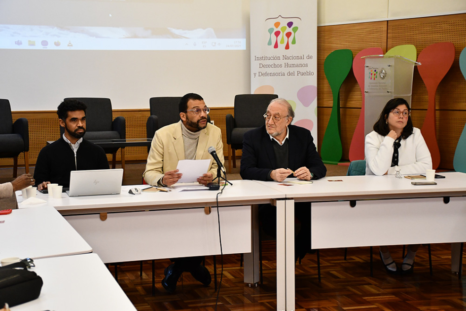 M. Coitiño (I. Afrodescendiente), O. Rorra (Étnico Racial INDDHH), dir. M. Israel y C. Mansilla (MRR