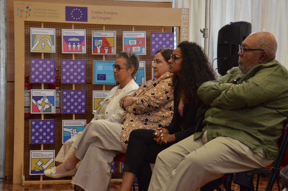 Directoras INDDHH, Carmen Rodríguez y Jimena Fernández