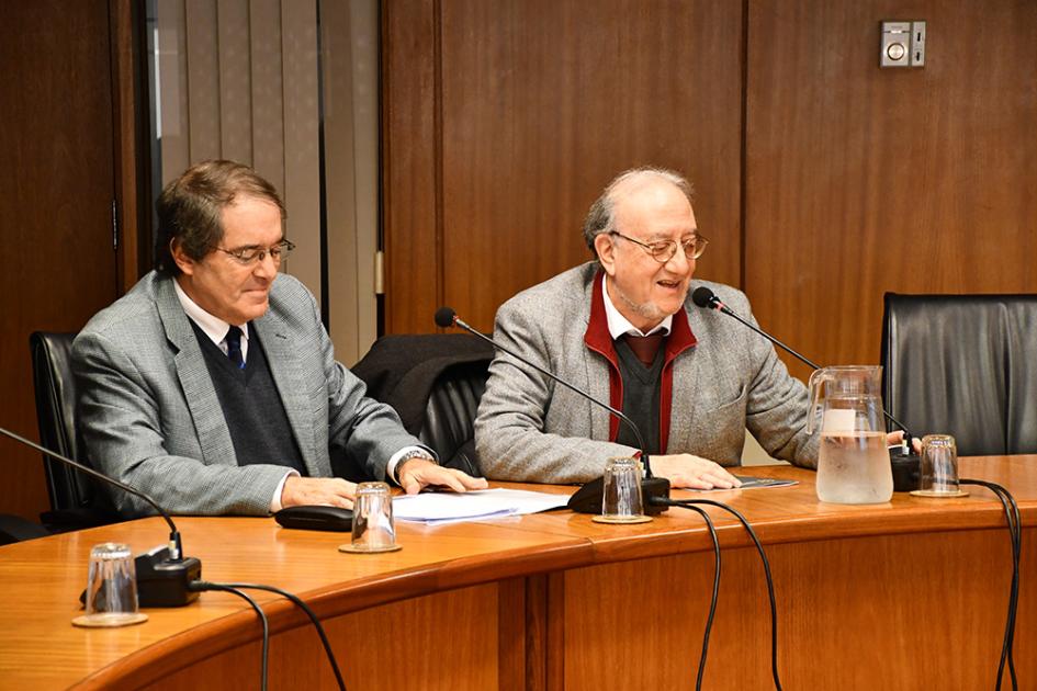 Los directores de la INDDHH Bernardo Legnani y Marcos Israel Los directores de la INDDHH Bernardo Legnani y Marcos Israel