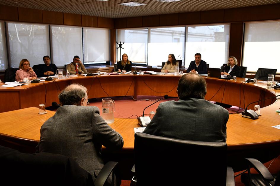 Directores Legnani e Israel en la sesión de las comisiones Directores Legnani e Israel en la sesión de las comisiones