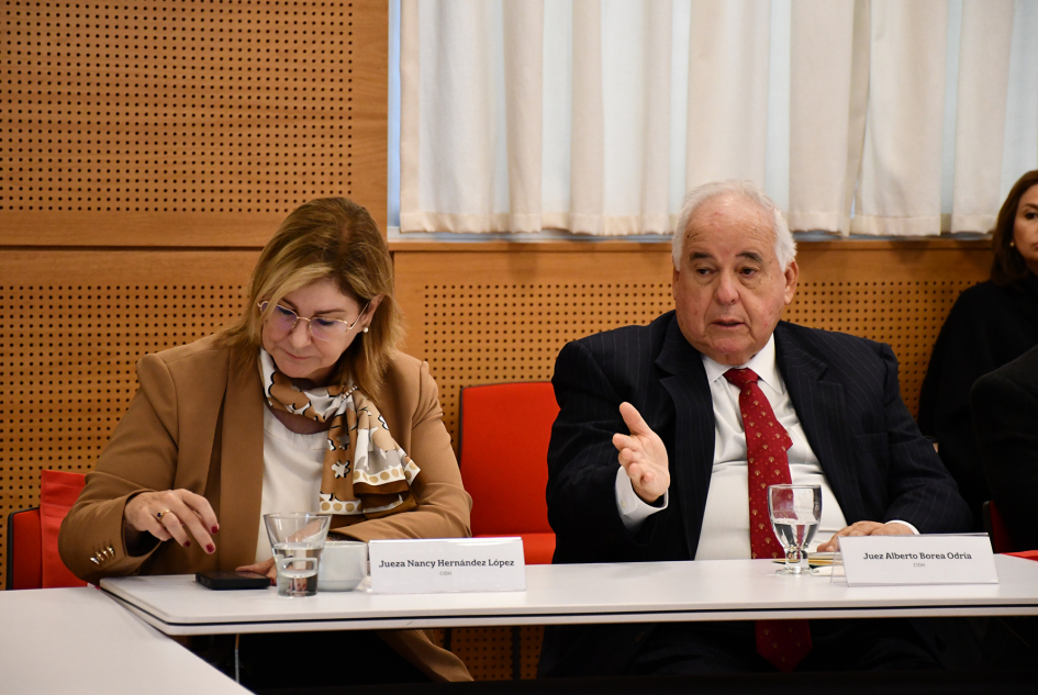 Palabraz del juez de CIDH, Alberto Borea Odría