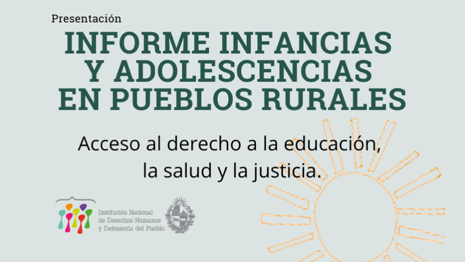 Informe infancias y adolescencias en pueblos rurales