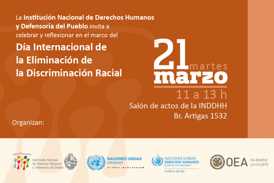 Jornada de reflexión en el marco del Día Internacional de la Eliminación de la Discriminación Racial Jornada de reflexión en el marco del Día Internacional de la Eliminación de la Discriminación Racial