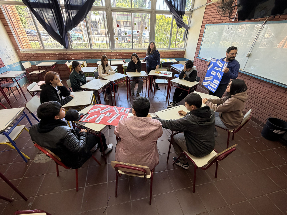 Intervenciones de los y las jovenes participantes durante las dinámicas