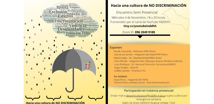 Hacia una cultra de no discriminación "