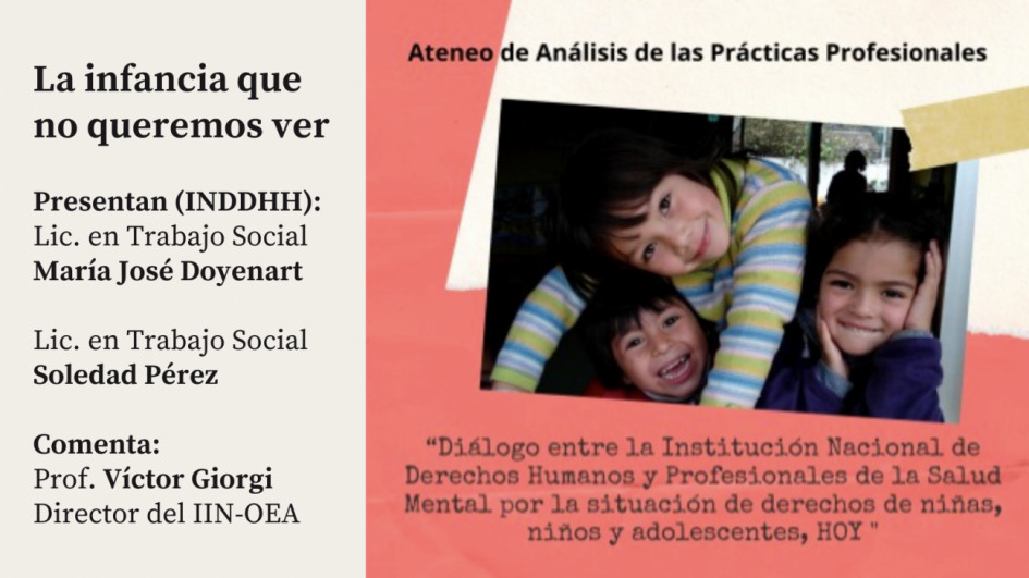 Afiche de la actividad: ateneo de análisis de prácticas profesionales