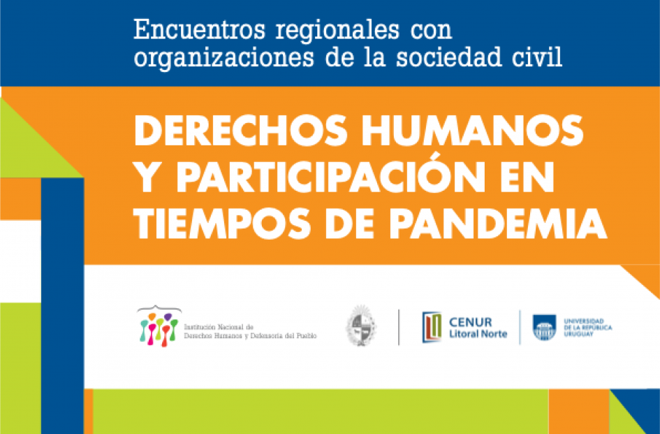 Tapa de la relatoría encuentros regionales con organizaciones sociales “Participación y DDHH