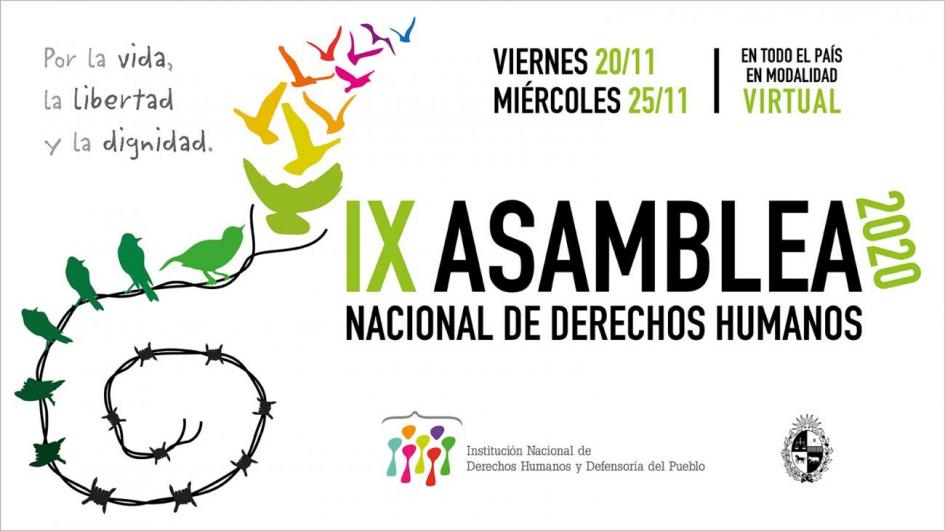 IX Asamblea Nacional de Derechos Humanos "Por la vida, la libertad y la dignidad" Afiche