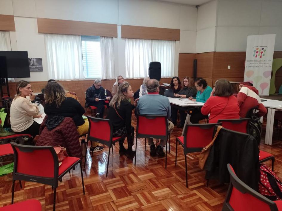 Subgrupo de trabajo en el salón de actos Subgrupo de trabajo en el salón de actos