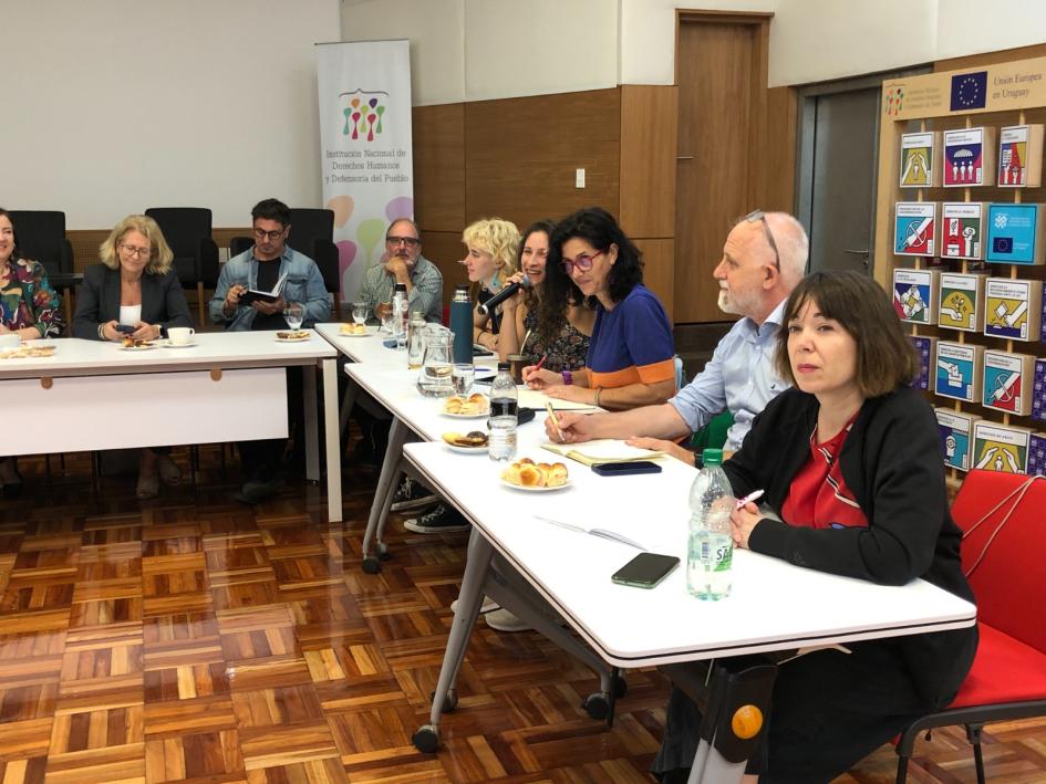 Visita de expertos italianos en el salón de actos Visita de expertos italianos en el salón de actos