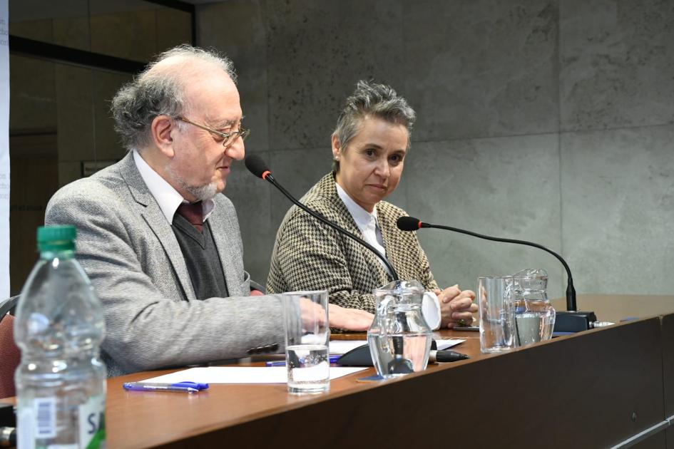 Director Marcos Israel y presidenta Jimena Fernández 