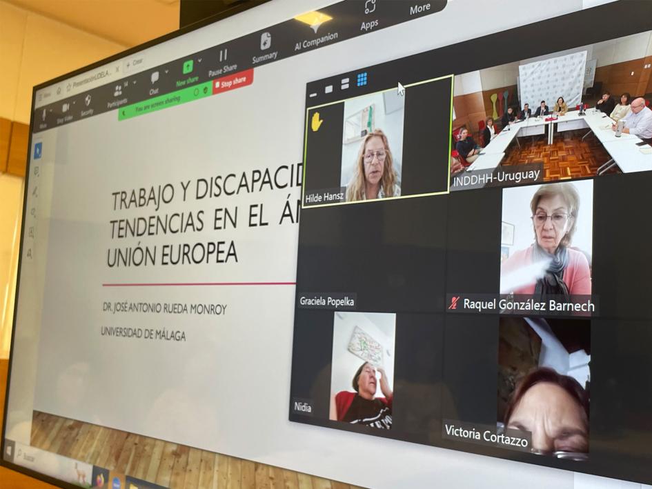 Charla Tendencias en el Derecho al empleo y seguridad social de las personas con discapacidad en UE Charla Tendencias en el Derecho al empleo y seguridad social de las personas con discapacidad en UE