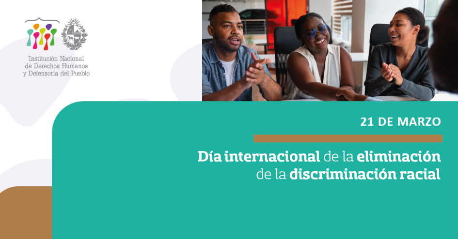 Flyer ilustrativo por el Día Internacional para la Eliminación de la Discriminación Racial flyer ilustrativo