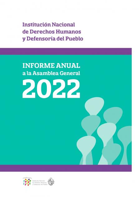 Portada Informe Anual a la Asamblea a la General 2022