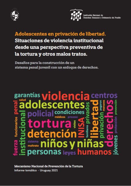 Portada informe Adolescentes en privación de libertad Portada informe Adolescentes en privación de libertad