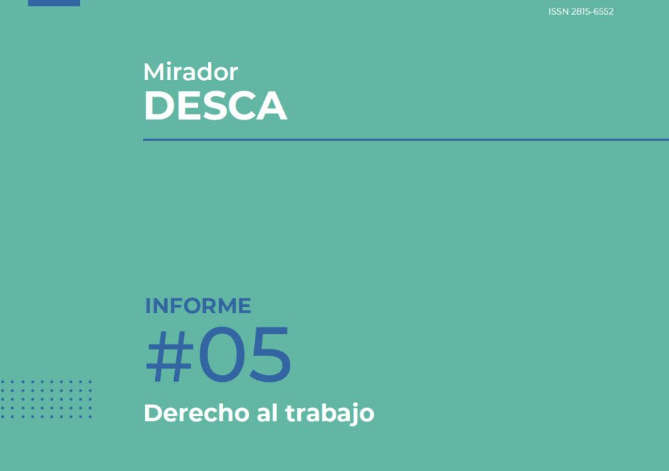 Tapa quinto informe Mirador DESCA