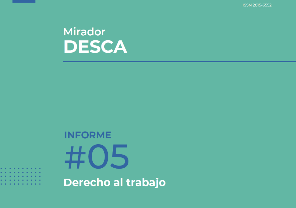 Tapa quinto informe Mirador DESCA Tapa quinto informe Mirador DESCA
