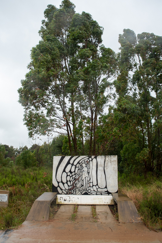 Placa homenaje a los fusilados de Soca. Fotografía: Pablo Nogueira, 2022.